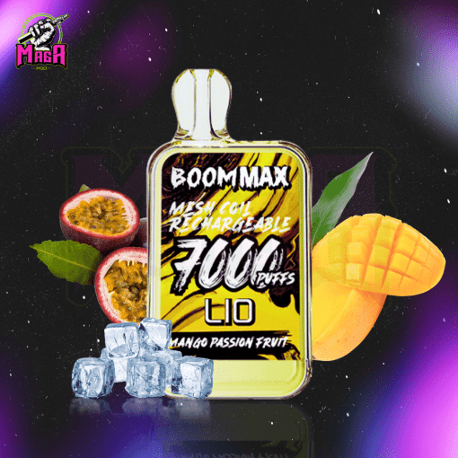 Lio Boom Max 7000 Puffs Xoai Chanh Day Mango Passion Fruit Magapod.store