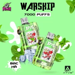 ATVS WARSHIP 7000 PUFFs - Disposable Pod - Pod 1 lần 25 atvs-warship-7000-puffs-bac-ha-magapod.store-chuyen-pod-1-lan