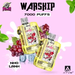 ATVS WARSHIP 7000 PUFFs - Disposable Pod - Pod 1 lần 29 atvs-warship-7000-puffs-nho-magapod.store-chuyen-pod-1-lan