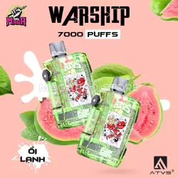 ATVS WARSHIP 7000 PUFFs - Disposable Pod - Pod 1 lần 24 atvs-warship-7000-puffs-oi-magapod.store-chuyen-pod-1-lan