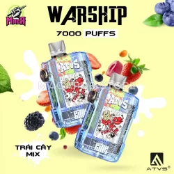 ATVS WARSHIP 7000 PUFFs - Disposable Pod - Pod 1 lần 22 atvs-warship-7000-puffs-trai-cay-mix-magapod.store-chuyen-pod-1-lan