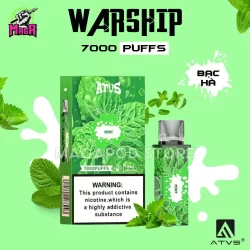 ATVS WARSHIP 7000 PUFFS - Đầu đạn tinh dầu thay thế vị 24 dau-vi-atvs-warship-7000-puffs-bac-ha-magapod.store-chuyen-pod-1-lan