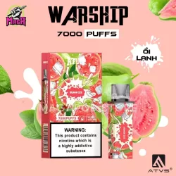 ATVS WARSHIP 7000 PUFFS - Đầu đạn tinh dầu thay thế vị 17 dau-vi-atvs-warship-7000-puffs-oi-lanh-magapod.store-chuyen-pod-1-lan