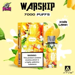 ATVS WARSHIP 7000 PUFFS - Đầu đạn tinh dầu thay thế vị 16 dau-vi-atvs-warship-7000-puffs-xoai-lanh-magapod.store-chuyen-pod-1-lan