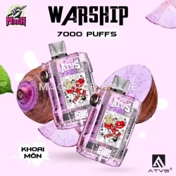 ATVS WARSHIP 7000 PUFFs - Disposable Pod - Pod 1 lần 26 atvs-warship-7000-puffs-khoai-mon-magapod