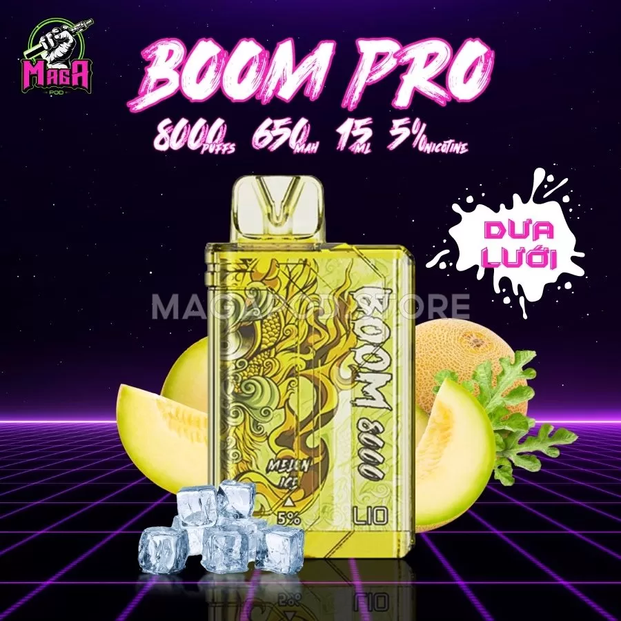 Lio Boom Pro 8000 Puffs by IJOY - Disposable Pod - MAGA POD - Chuyên ...