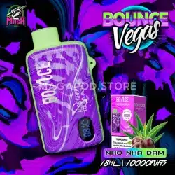 Vegas Pod 10000 Hơi by Bounce 18 Vegas Pod 10000 Hơi by Bounce Vị Nho Nha Đam - Magapos.store - pod 1 lần hcm