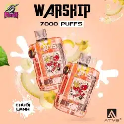 ATVS WARSHIP 7000 PUFFs - Disposable Pod - Pod 1 lần 33 atvs-warship-7000-puffs-chuoi-lanh-magapod