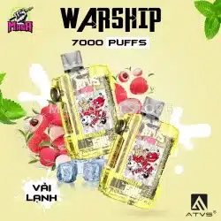 ATVS WARSHIP 7000 PUFFs - Disposable Pod - Pod 1 lần 28 atvs-warship-7000-puffs-vai-lanh-magapod