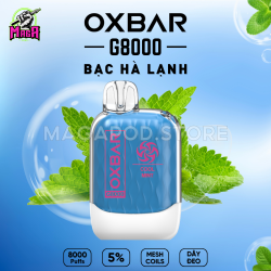 Oxva Oxbar G8000 vị bạc hà - magapod.store-chuyen-pod-1-lan-hcm
