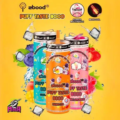 Zbood Pod 8000 hơi Pod hình lon nước