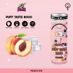 Zbood Pod 8000 hơi Pod hình lon nước 15 Zbood Pod 8000 hơi Pod hình lon nước vị Đào