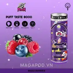 Zbood Pod 8000 hơi Pod hình lon nước 13 Zbood Pod 8000 hơi Pod hình lon nước vị Trái Cây Mix