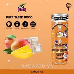 Zbood Pod 8000 hơi Pod hình lon nước 12 Zbood Pod 8000 hơi Pod hình lon nước vị Xoài