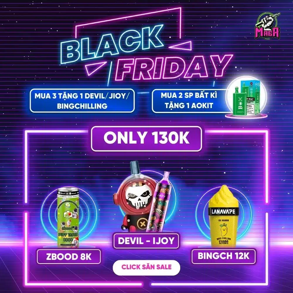 Black Friday Sale Pod 1 lần - Magapod.vn