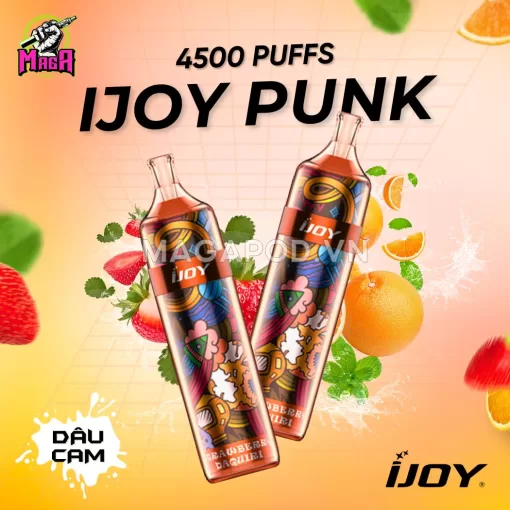 IJOY Punk 4500 Hơi Vị Dâu Cam - magapod.vn