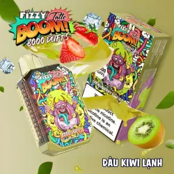 Pod Fizzy Boom 8000 Puffs Pod Vị Dâu Kiwi Lạnh - Magapod.vn
