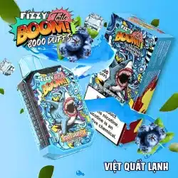 Pod Fizzy Boom 8000 Puffs Pod Vị Việt Quất Lạnh - Magapod.vn