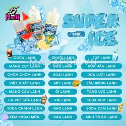 Bảng vị Tinh Dầu Saltnic Supper Ice Juice 30ML 30MG_50MG - Magapod.vn