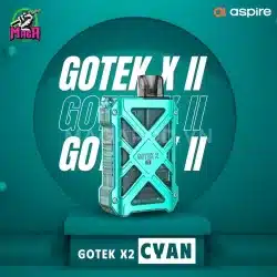 Aspire GoTek X II Pod Kit - Máy Gotek X V2 13 Aspire GoTek X II Pod Kit Máy Gotek X V2 Màu CYAN Magapod.vn