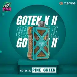Aspire GoTek X II Pod Kit - Máy Gotek X V2 18 Aspire GoTek X II Pod Kit Máy Gotek X V2 Màu PINE GREEN Magapod.vn