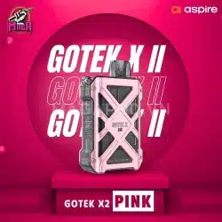 Aspire GoTek X II Pod Kit - Máy Gotek X V2 19 Aspire GoTek X II Pod Kit Máy Gotek X V2 Màu PINK Magapod.vn