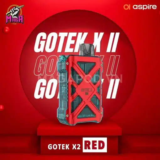 Aspire GoTek X II Pod Kit Máy Gotek X V2 Màu RED Magapod.vn