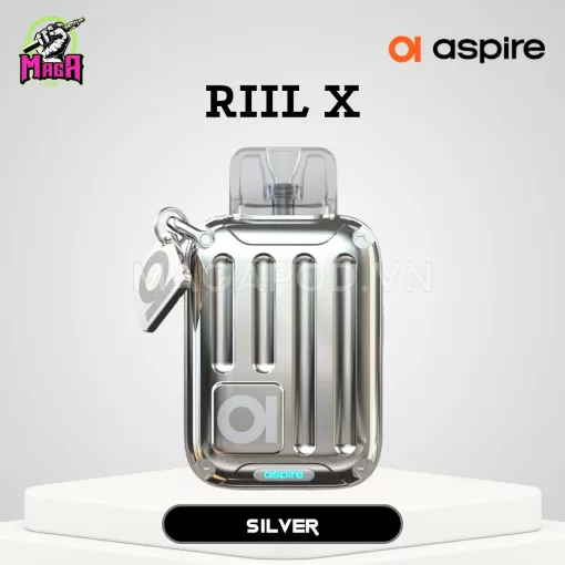 Aspire Riil X Pod Kit Rill X Pod Chính Hãng Màu Silver Magapod.vn