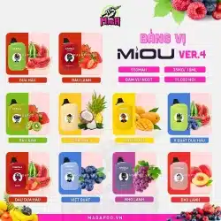 Bảng Vị Miou Pod 11000 Puffs Ver 4 5% Magapod.vn