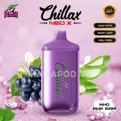 CHILLAX NEO X 10000 Puffs Pod Vị Nho Nha Đam Magapod.vn