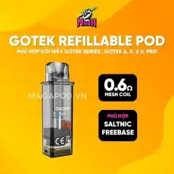 Đầu Pod Gotek Aspire GoTek X, GoTek S Đầu Pod Gotek Rỗng 4.5ml 0.8omh Magapod.vn