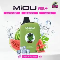 Miou Pod 11000 Puffs Ver 4 5% Vị Dưa Hấu Lạnh Magapod.vn