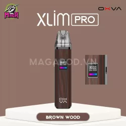 OXVA Xlim Pro (V3) Pod Kit Xlim Pro Chính Hãng Màu Brown Wood Magapod.vn