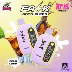 Pod FASK 16000 Puffs By ATVS Warship ATVS FASK 16K Vị Cola Lạnh Magapod.vn