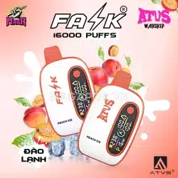 Pod FASK 16000 Puffs By ATVS Warship ATVS FASK 16K Vị Đào Lạnh Magapod.vn