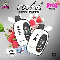 Pod FASK 16000 Puffs By ATVS Warship ATVS FASK 16K Vị Vải Lạnh Magapod.vn
