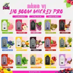 Bảng Vị Lio Boom Mickey Pro 12000 Puffs by IJOY Disposable Pod Magapod.vn