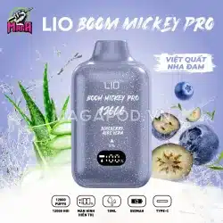 Lio Boom Mickey Pro 12000 Puffs by IJOY Vị Việt Quất Nha Đam Magapod.vn