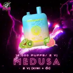 Medusa 16000 Puffs 5% Ni - Pod 2 Đầu Vị - Medusa 10000 Puffs 19 Medusa 10000 Puffs 5% Pod 2 Đầu Vị Kiwi Ổi Magapod.vn