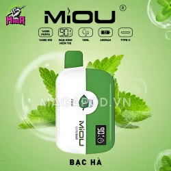 Miou 16000 Puffs Miou 16K Pod 16.000 Hơi Vị Bạc Hà Magapod.vn