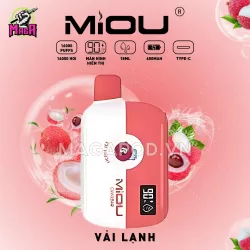 Miou 16000 Puffs Miou 16K Pod 16.000 Hơi Vị Vải Lạnh Magapod.vn