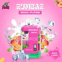 Pod RUMBAR 16000 Puffs - Pod 16000 hơi - Disposable Pod - Pod 1 lần 24 Pod RUMBAR 16000 Puffs Pod 16000 hơi Vị Đào Lạnh Magapod.vn