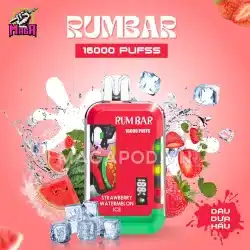 Pod RUMBAR 16000 Puffs - Pod 16000 hơi - Disposable Pod - Pod 1 lần 21 Pod RUMBAR 16000 Puffs Pod 16000 hơi Vị Dâu Dưa Hấu Magapod.vn