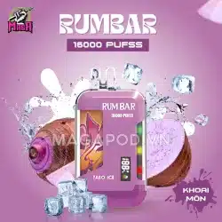 Pod RUMBAR 16000 Puffs - Pod 16000 hơi - Disposable Pod - Pod 1 lần 25 Pod RUMBAR 16000 Puffs Pod 16000 hơi Vị Khoai Môn Magapod.vn