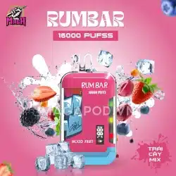 Pod RUMBAR 16000 Puffs - Pod 16000 hơi - Disposable Pod - Pod 1 lần 30 Pod RUMBAR 16000 Puffs Pod 16000 hơi Vị Trái Cây Mix Magapod.vn