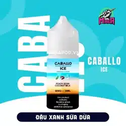 Tinh Dầu Saltnic CABALLO Ice E Juice 60MG 30ml Vị Đậu Xanh Sữa Dừa Magapod.vn