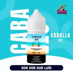 Tinh Dầu Saltnic CABALLO Ice E Juice 60MG 30ml Vị Dứa Dừa Dưa Lưới Magapod.vn