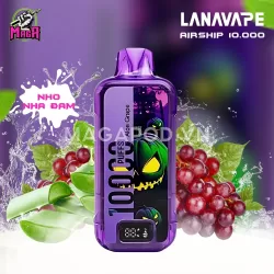 Pod Lana Airship 10000 Puffs - LANAVAPE Airship 10000 Hơi - Lanavape 10K 19 Lana Airship 10000 Puffs LANAVAPE Airship 10000 Hơi Nho Nha Đam Magapod.vn