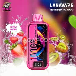 Pod Lana Airship 10000 Puffs - LANAVAPE Airship 10000 Hơi - Lanavape 10K 23 Lana Airship 10000 Puffs LANAVAPE Airship 10000 Hơi Vị Dâu Kiwi Magapod.vn