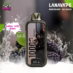 Pod Lana Airship 10000 Puffs - LANAVAPE Airship 10000 Hơi - Lanavape 10K 15 Lana Airship 10000 Puffs LANAVAPE Airship 10000 Hơi Vị Mâm Xôi Đen Magapod.vn